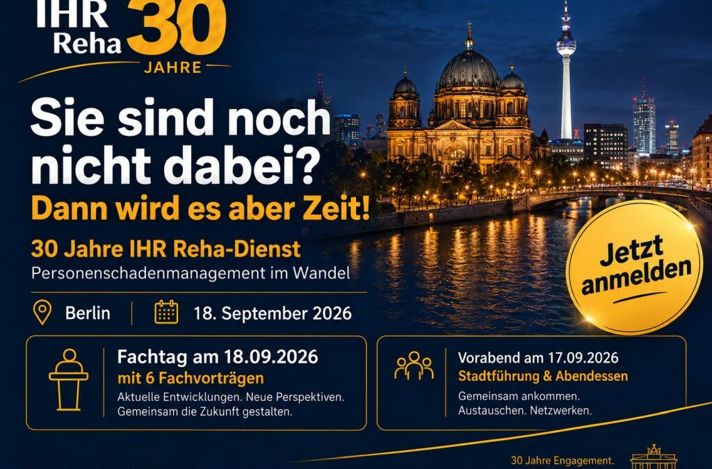IHR 30 Jahre: Sie sind noch nicht dabei? Dann wird es aber Zeit.